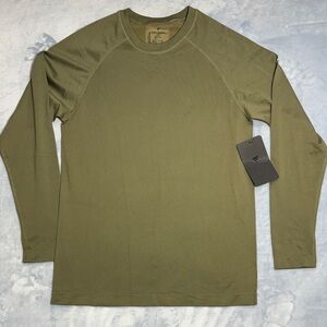 Fabletics Men's Long Sleeve Training Tee in Olive